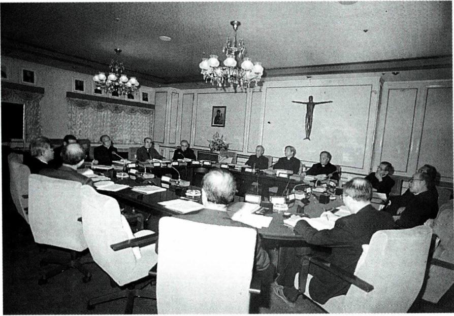 한국의 주교 회의 모습.