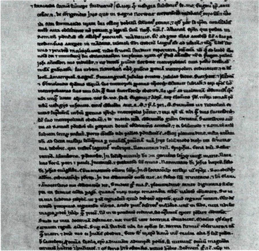 1206년 2월 13일, 인노천시오 3세가 교황권에 속해 있는 그린란드를 최초 로 언급한 문서.