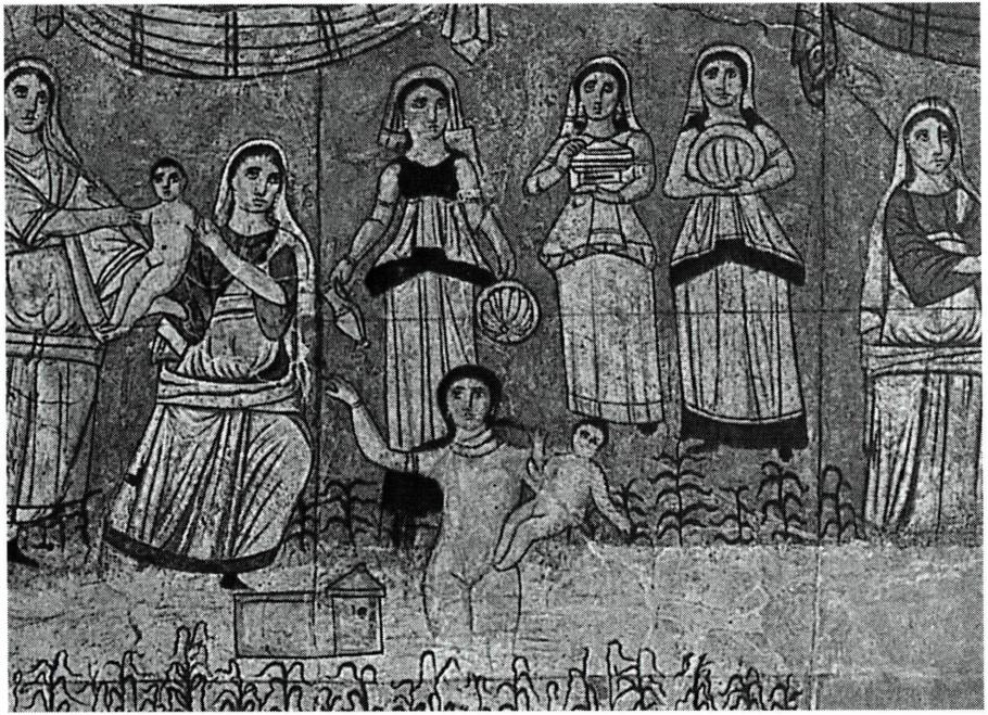 모세의 발견(두라-에우로포스 회당 프레스코화)