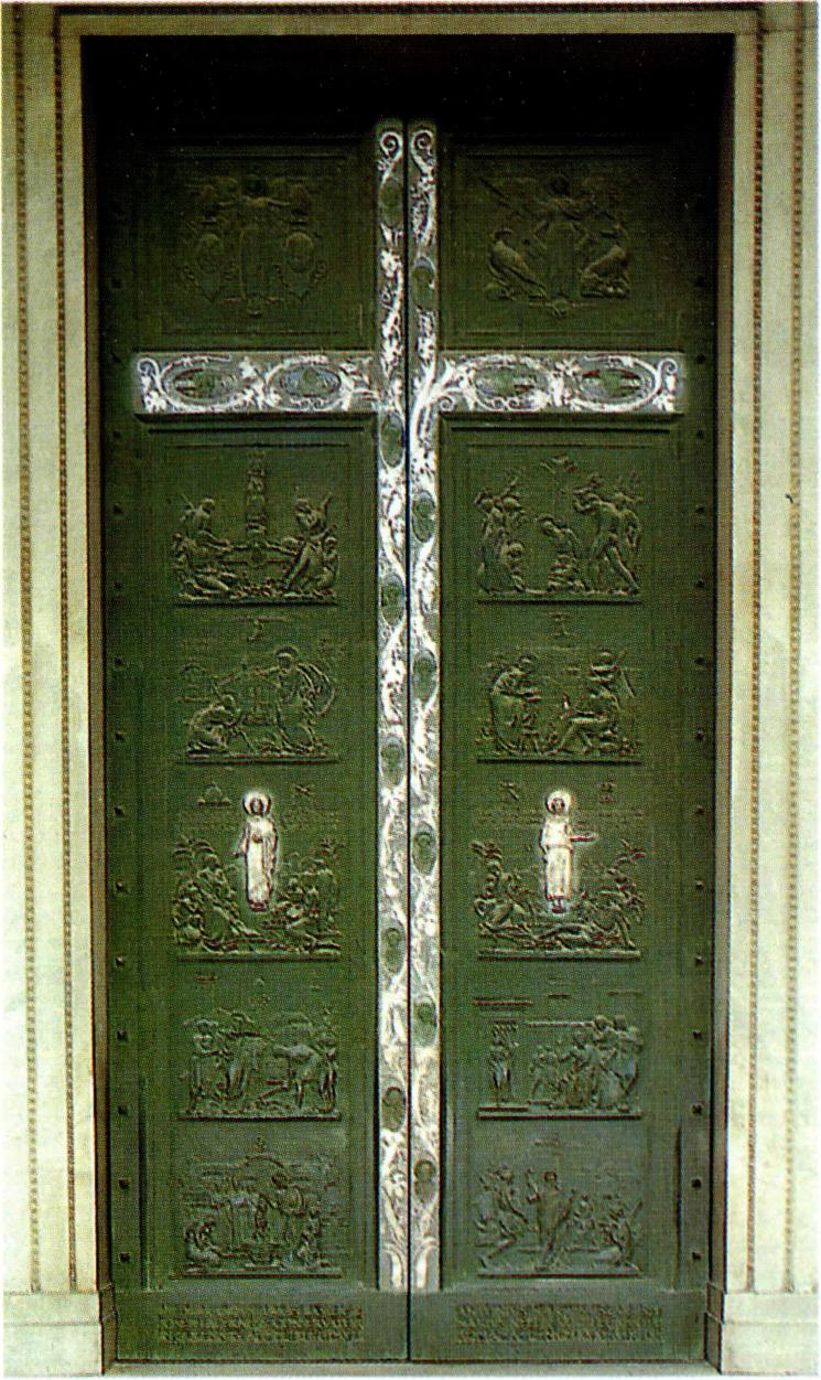 마라이니가 조각한 대성전 중앙 입구의 청동문.