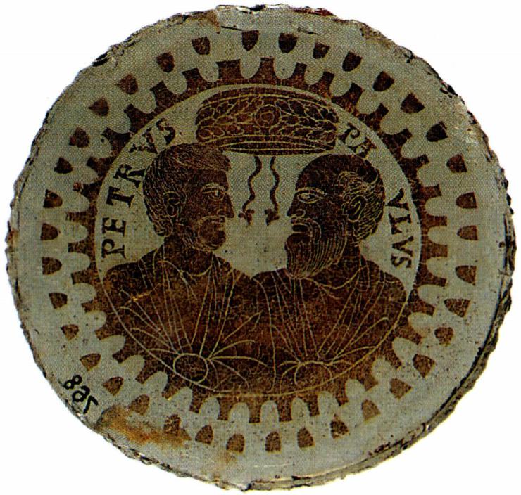 열두 제자 중 으뜸인 베드로와 이방인의 사도인 바오로.