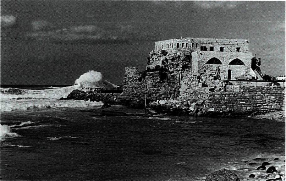 지중해변의 가이사리아 항구.