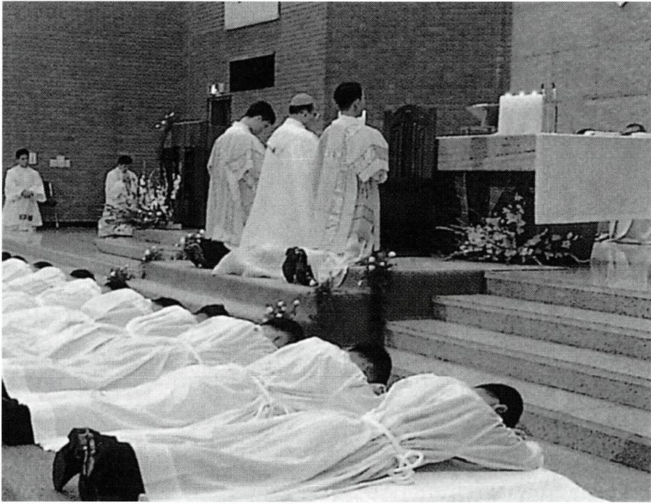 부제 서품식 광경.