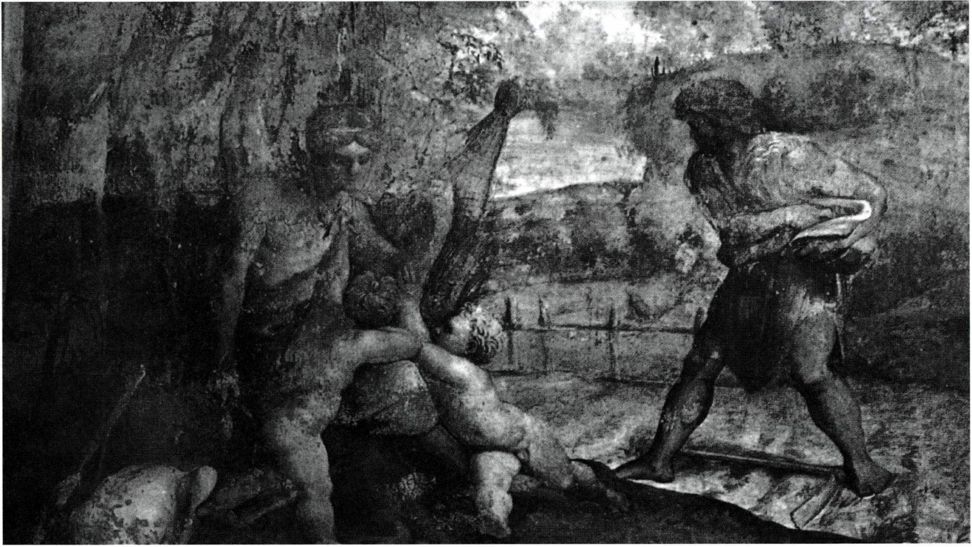 인류 최초의 가정인 아담과 하와의 두 아들(미켈란젤로 작, 로마 시스티나 성당 내부 벽화) .