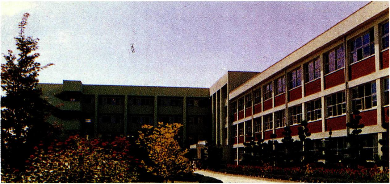 상지여자중 . 종합고등학교 전경.