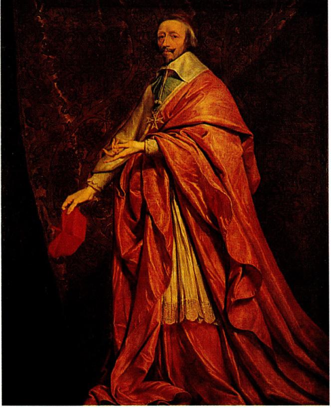 상파뉴가 그린 <리슐리외 추기경)(왼쪽)과 <1 662년의 서약)(루브르 박물관 소장) .