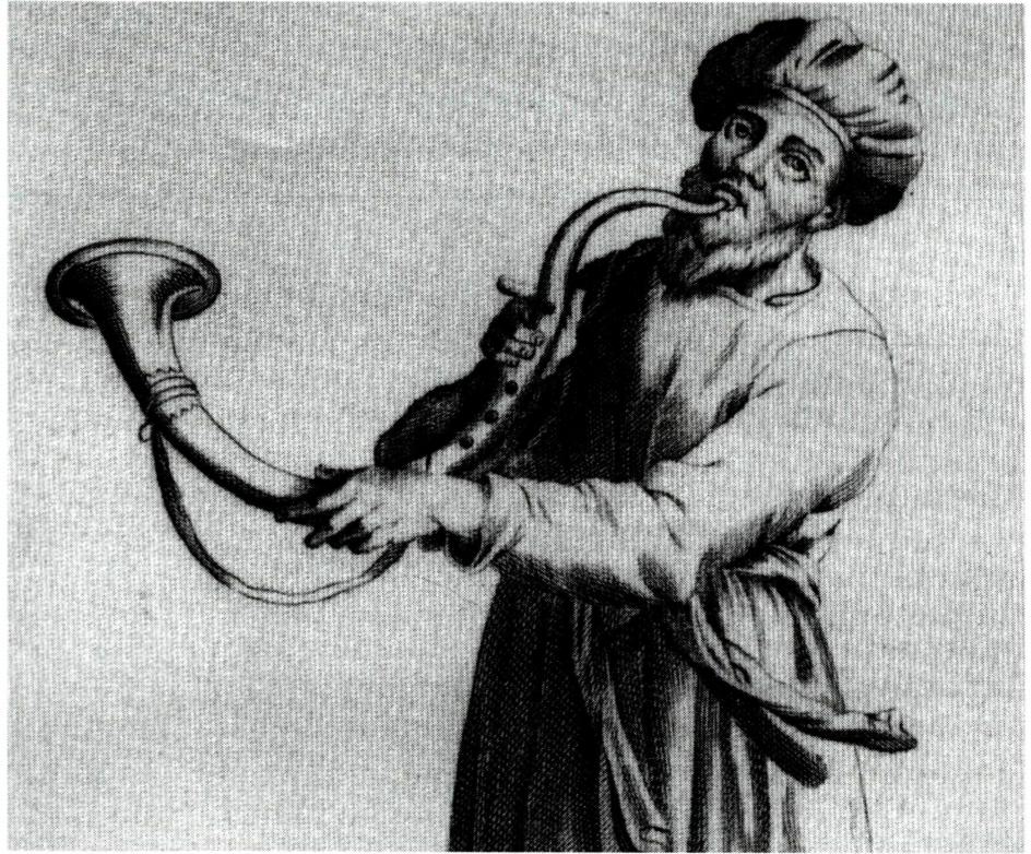 50년마다 희년의 해가 돌아오면 불던 숫양의 뿔 모양을 한 요벨.