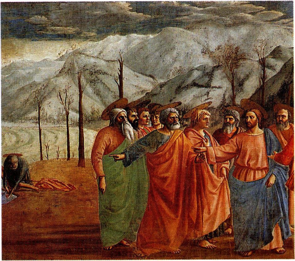 예수는 물고기 입 속의 스타테르 한 닢으로 성전세를 내었다.