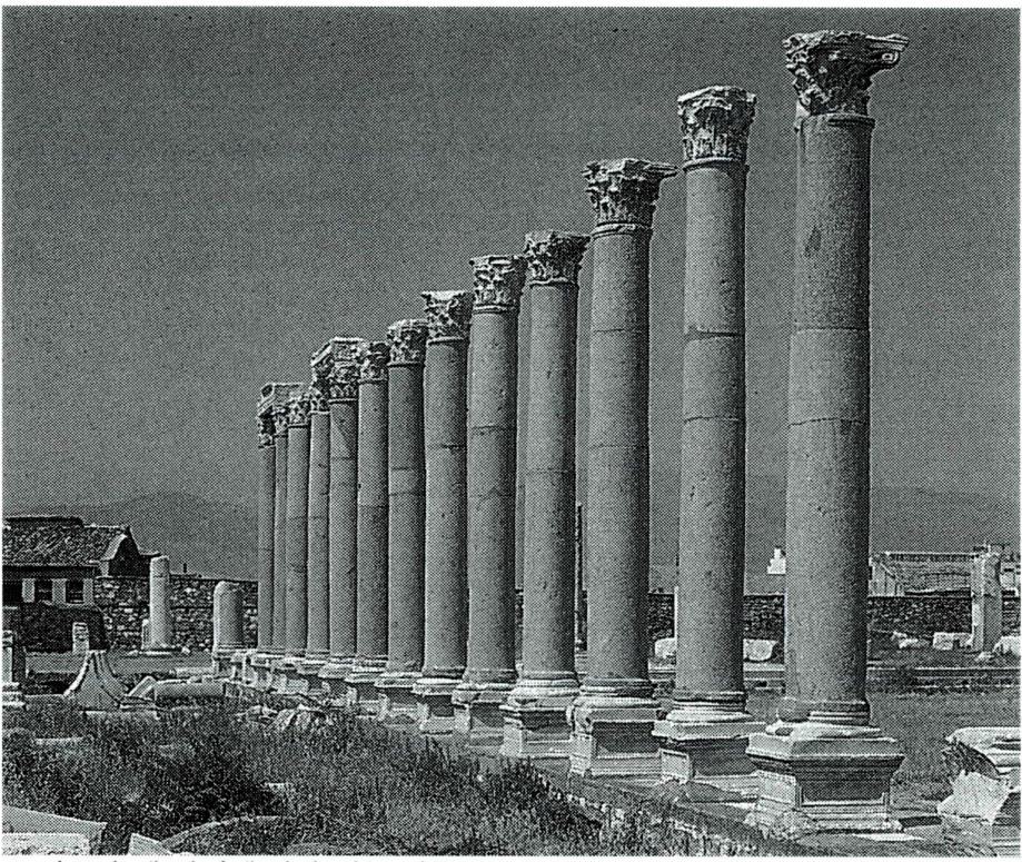 스미르나 옛 장터에 남아 있는 열주.