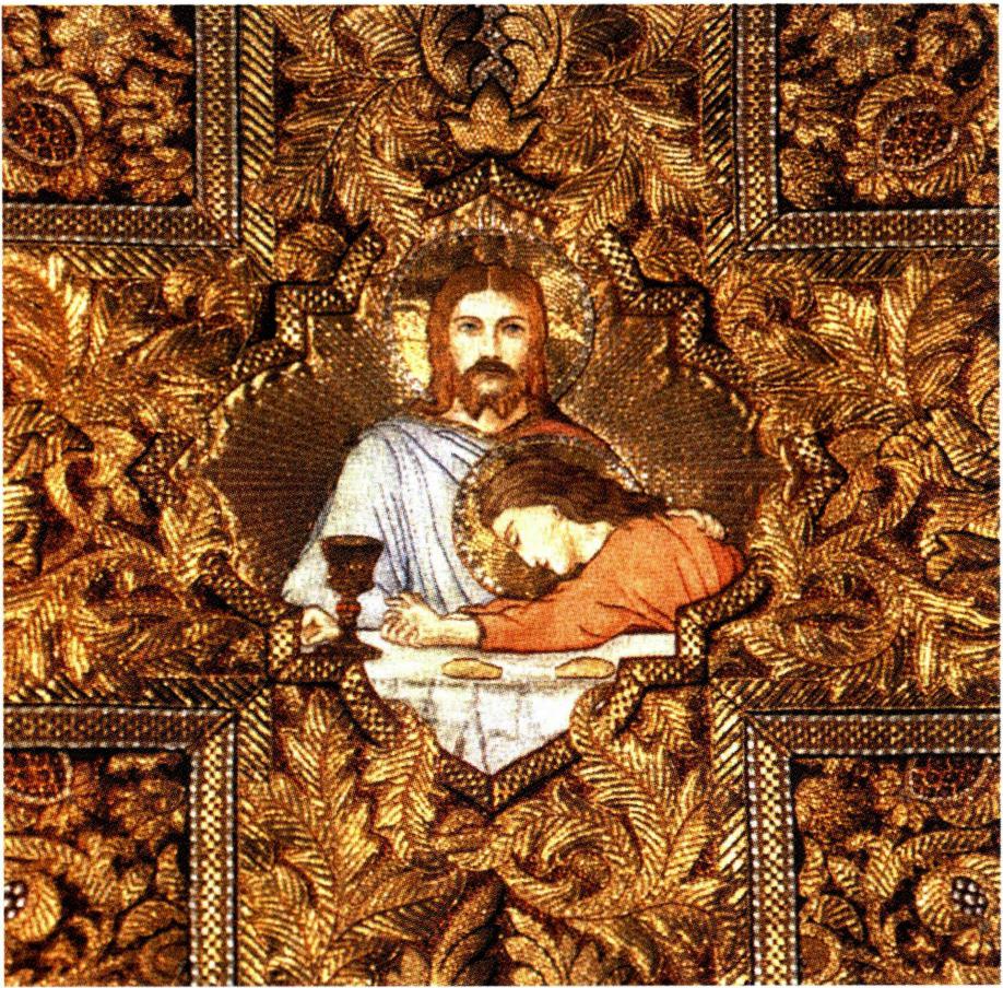 최후 만찬 때 예수의 품에 기대듯 앉았던 사도 요한.