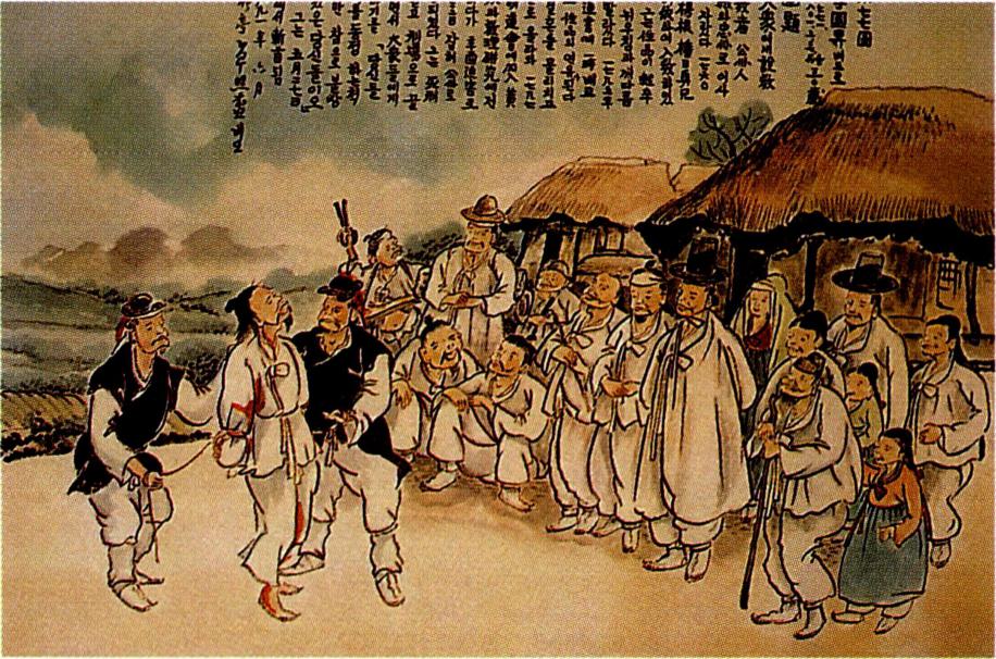 끌려가면서도 설교하는 이국승 베드로(탁희성 작) .