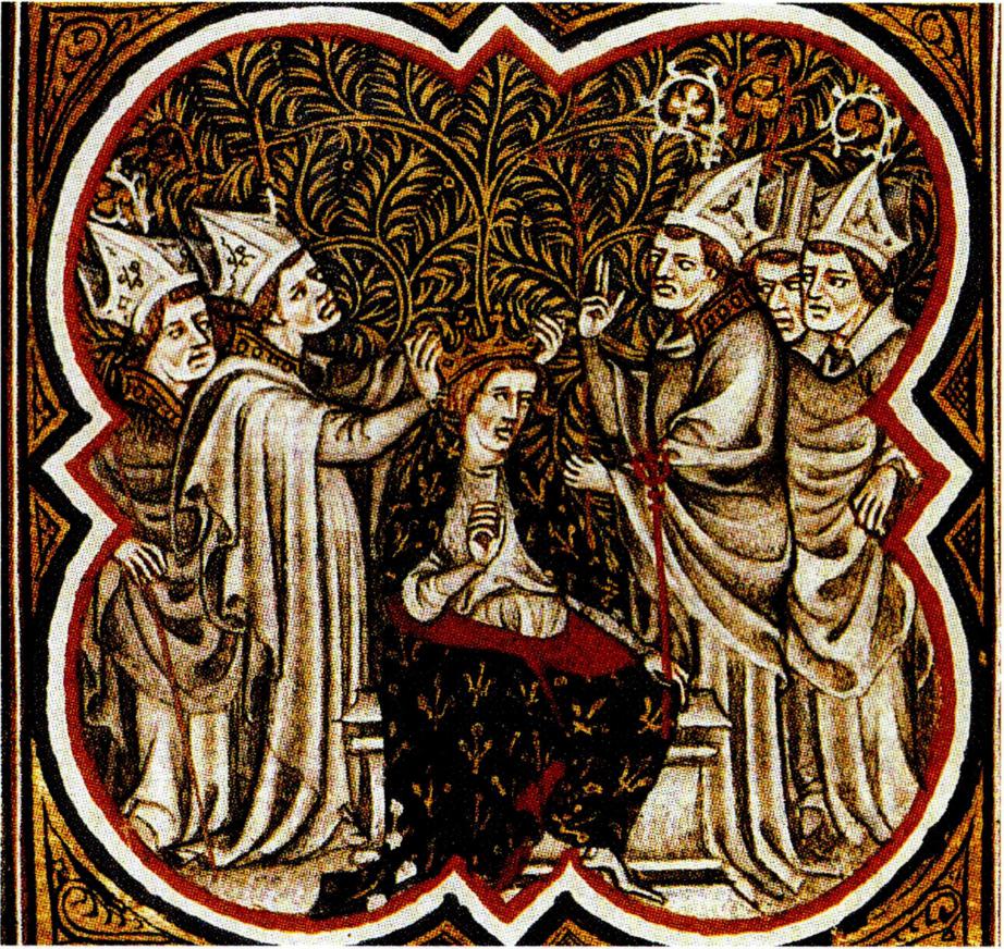 카를 대제에게 황제의 관을 씌워 주는 교황 레오 3세.