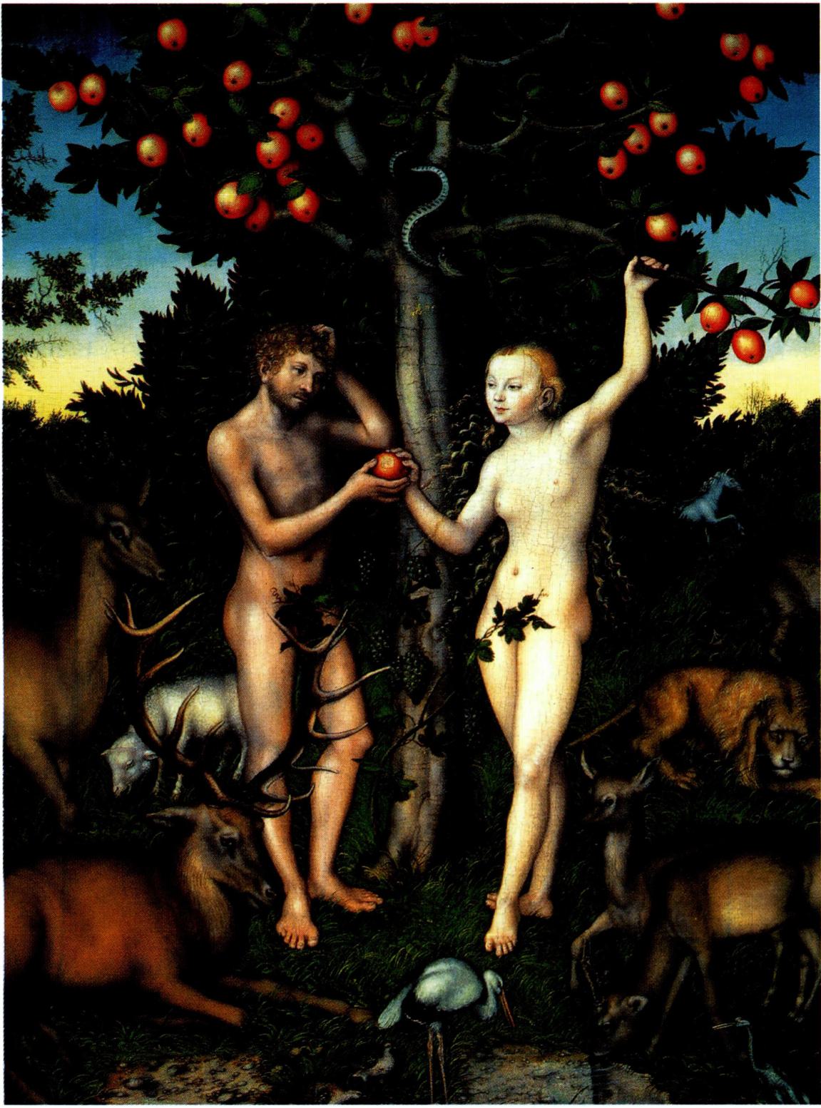 아담과 하와는 자유 의지로 금지된 선악과를 따먹었다.