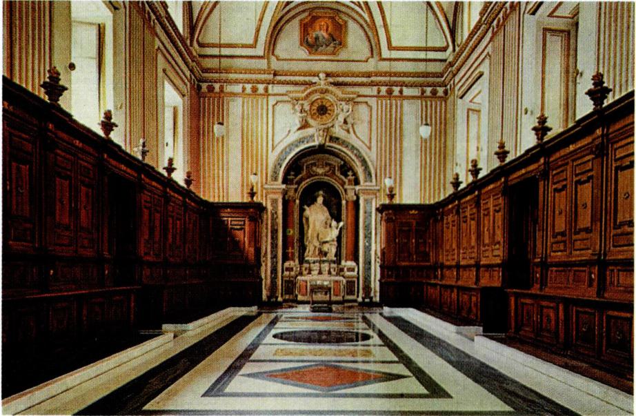 성 필립보 네리가 오라토리오회를 결성한 '새 성당' (Chiesa Nuova)의 제의실.