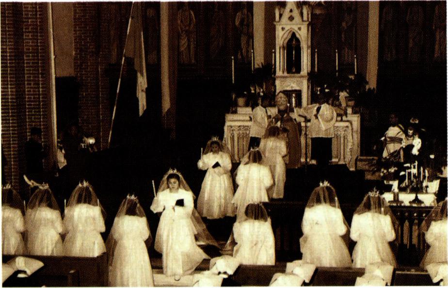 샬트르 성 바오로 수녀회 착복식의 과거(1962. 3. 10)