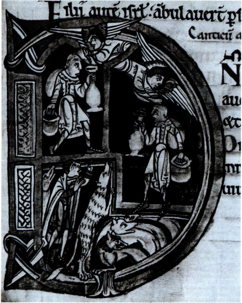 속죄 시기 금요일에 노래한 하바국의 찬가 시작 부분.