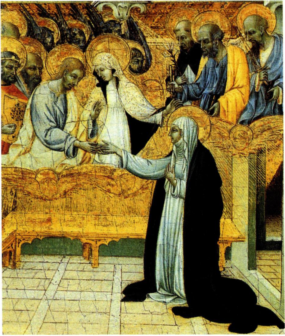 그리스도와의 신비한 혼인으로 반지의 증표를 받은 가타리나 성녀.