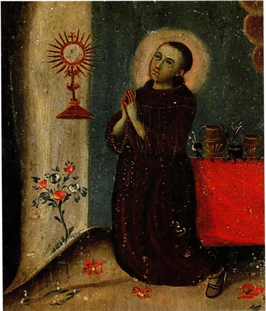 성체에 대한 특별한 신심을 보여 준 스페인의 성인 파스칼.