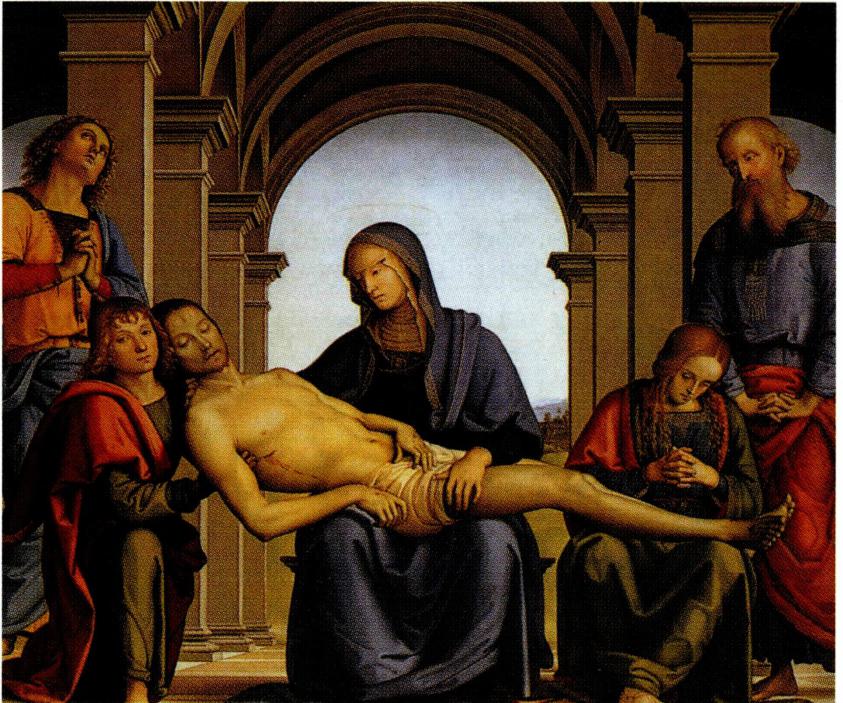 <피에타>(우피치 미술관, 왼쪽)와 <동방박사들의 경배> 산타 마리아 성당) .