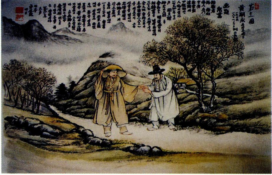 북경 주교에게 전하고자 명주에 백서를 작성한 황사영(원쪽)과 그의 무덤에서 발굴된 토시를 담았던 청화백자합.